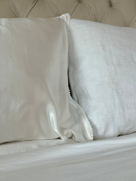 Pair of Sammy Regular Duo Flip Silk + Linen Pillow Cases