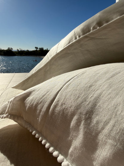 Pair of Sammy Regular Duo Flip Silk + Linen Pillow Cases