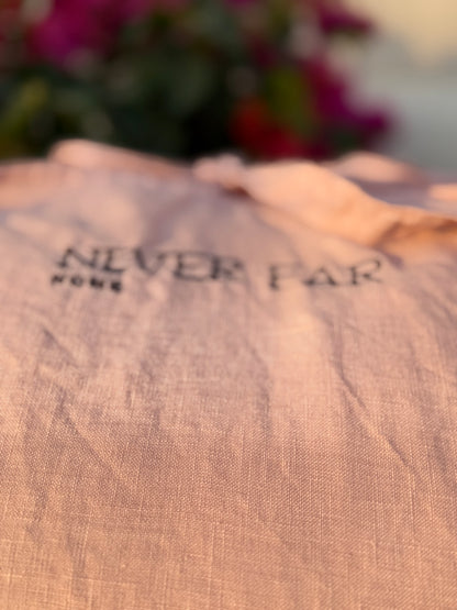 Blush GiGi Large Linen Floor Bed