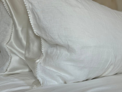 Pair of Sammy Regular Duo Flip Silk + Linen Pillow Cases