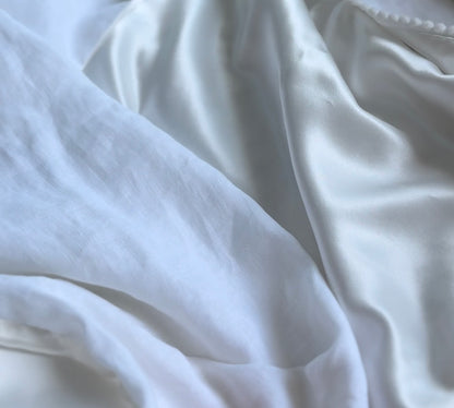 Pair of Sammy Regular Duo Flip Silk + Linen Pillow Cases