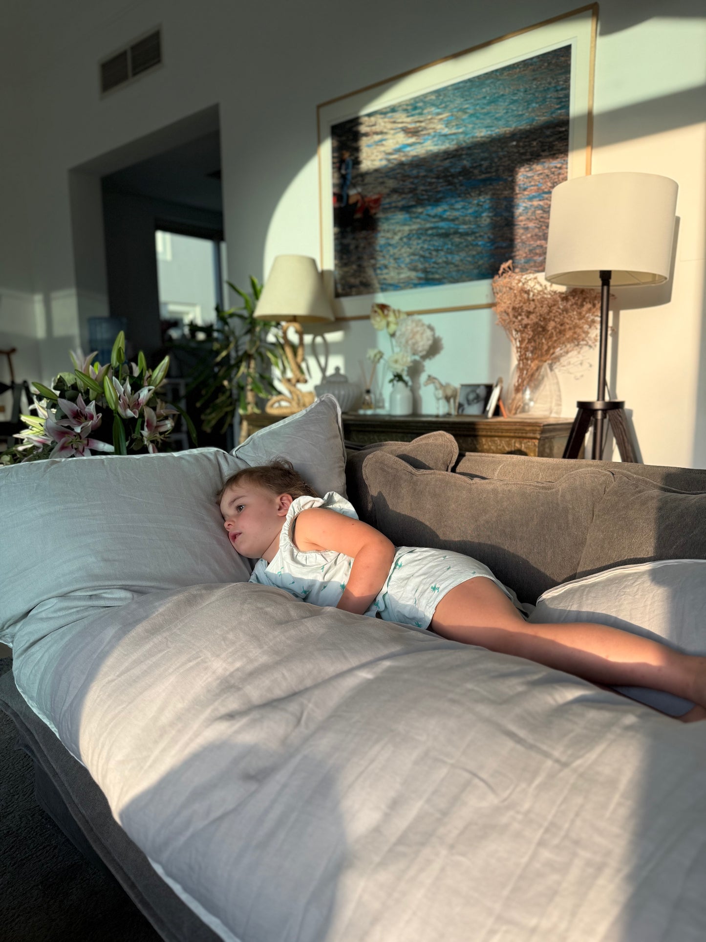 Steel Harrison Small Linen Bed