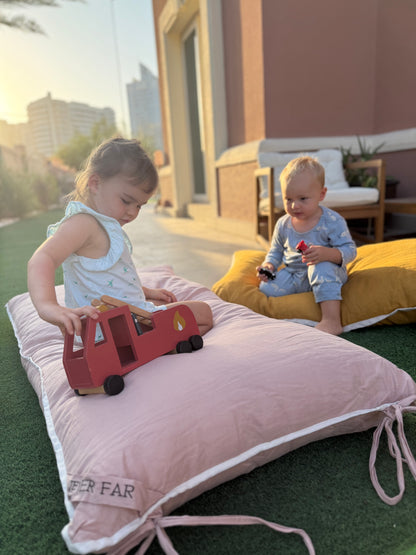 Blush Harrison Small Linen Bed