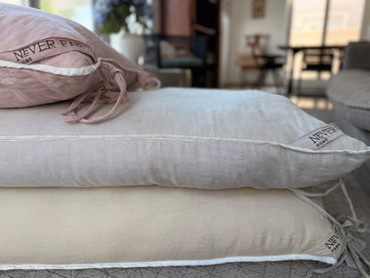 Blush GiGi Large Linen Floor Bed