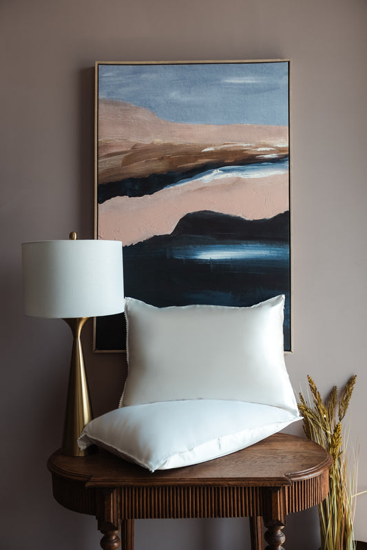 Pair of Sammy Regular Duo Flip Silk + Linen Pillow Cases