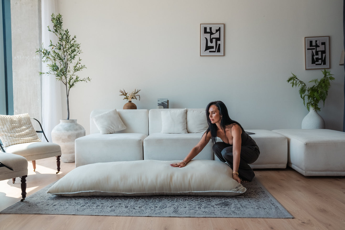 Linen GiGi Large Linen Floor Bed