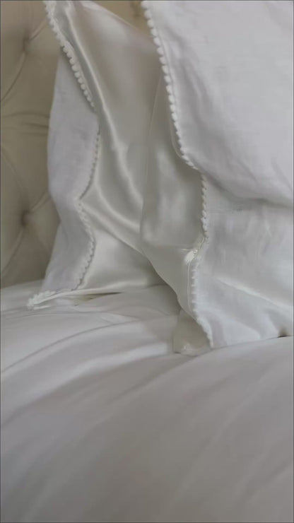 Pair of Sammy Regular Duo Flip Silk + Linen Pillow Cases